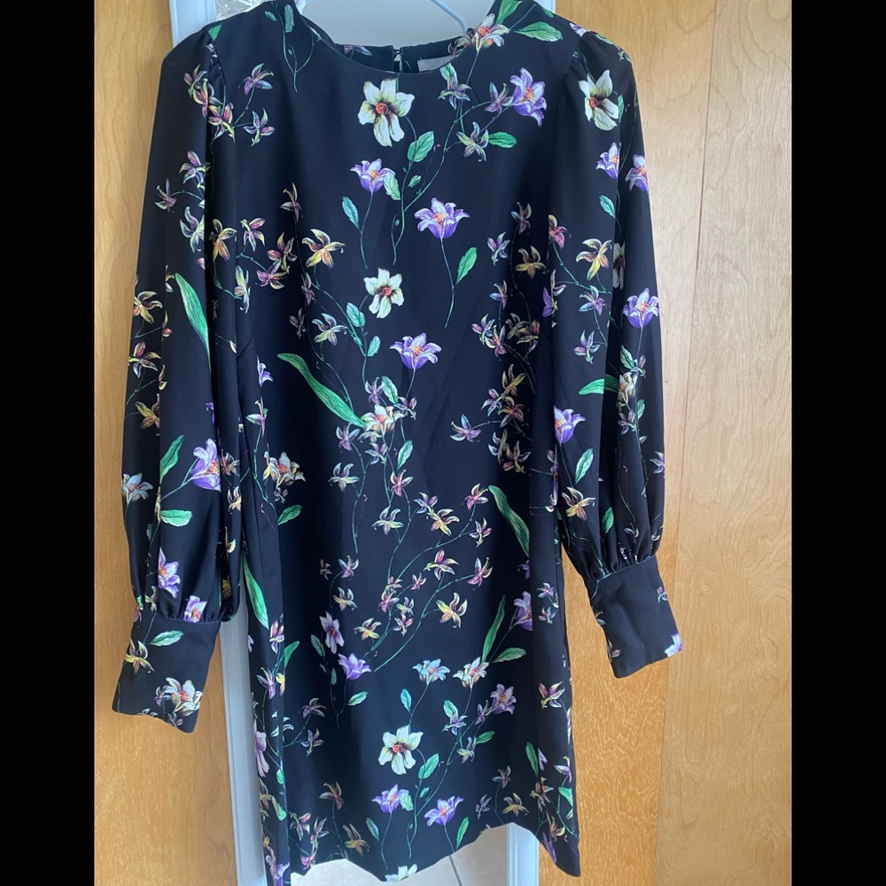 H&M Black floral dress